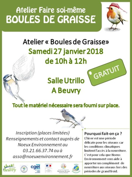 Atelier « Boules de Graisse» @ Salle Utrillo | Ballon | Pays de la Loire | France