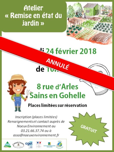 Atelier "Remise en état du jardin" ANNULE @ Sains-en-Gohelle | Hauts-de-France | France